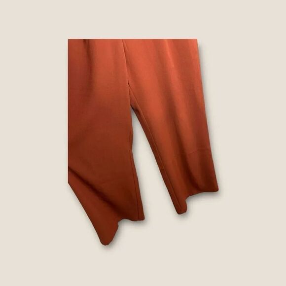 Leith High Waisted Flare Pants Brown Spice Size Medium - Picture 6 of 11
